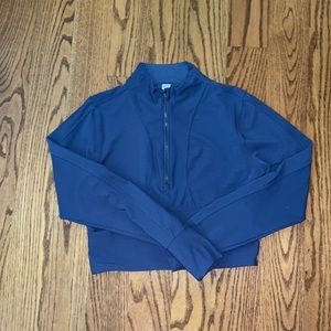 Gym cropped half zip